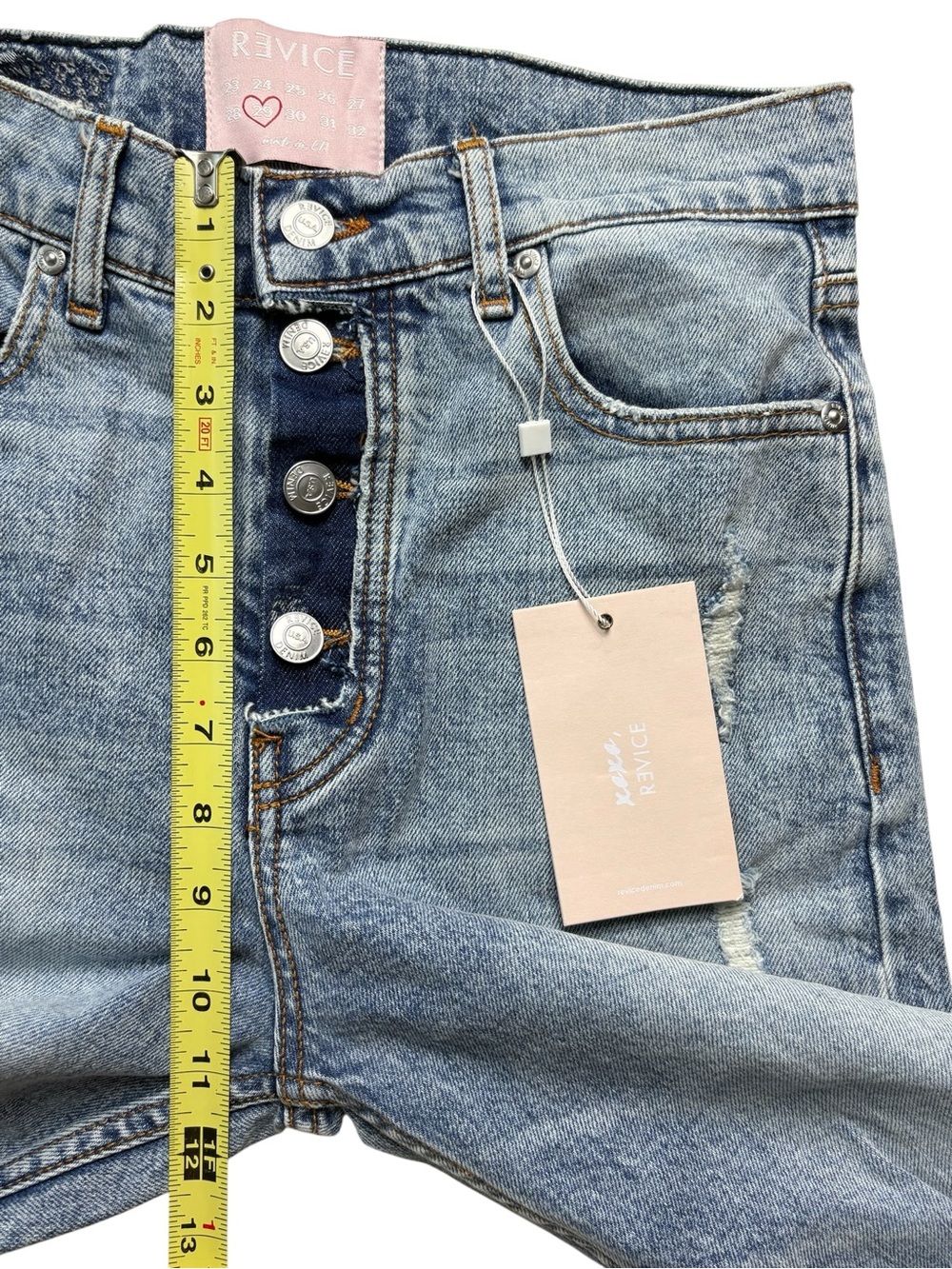 NWT Revice Dream Fit Sweet Monday Wash Distressed Jeans 29 (*Read) - Picture 9 of 16
